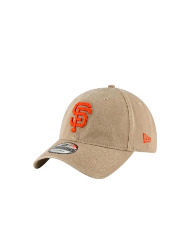 Cappello beige logo arancio