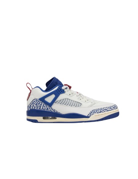 Jordan spizike low Bianca/blu