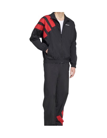 Tuta Adidas nera e rossa