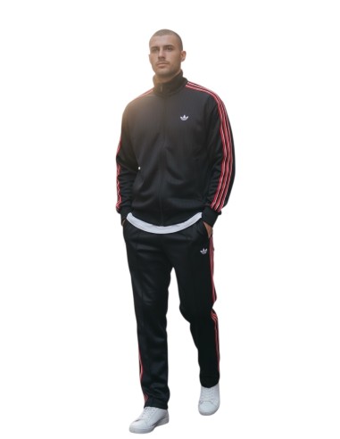 Tuta Adidas nera/rossa