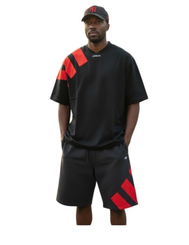 Completo Adidas nero/rosso