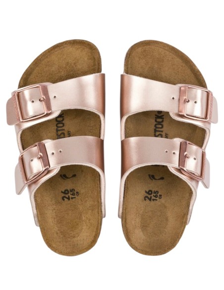 Birkenstock metallic rose